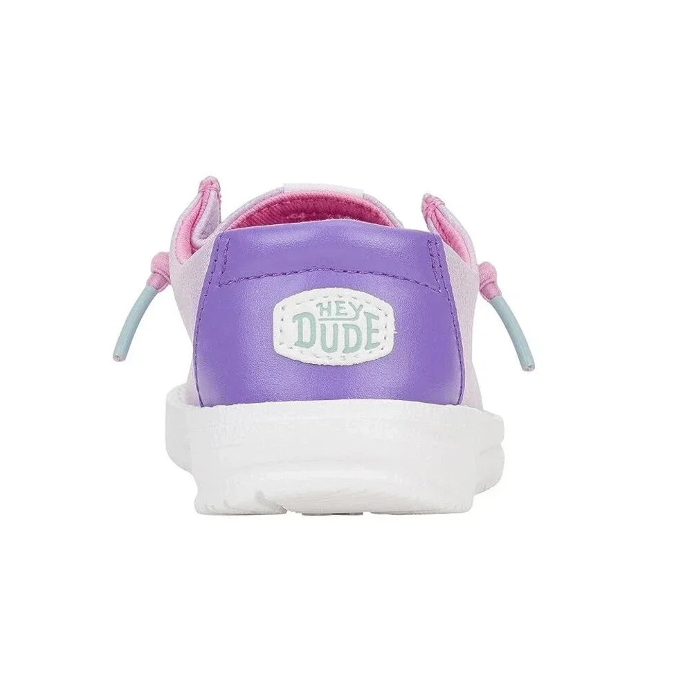 Hey Dude Wendy Iridescent Sparkle 42097-510 Toddler Purple Casual Shoes NIN336